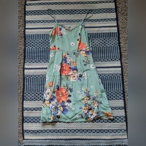 Floral Green Dress
